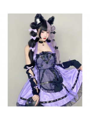 Kittens Lover Sweet Punk Lolita Dress by Diamond Honey (DH56)